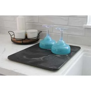 Poppy Company Large Stone Drying Mat - Quick-Dry Kitchen Essential