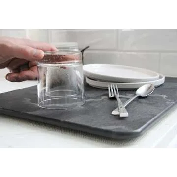 Poppy Company Large Stone Drying Mat - Quick-Dry Kitchen Essential