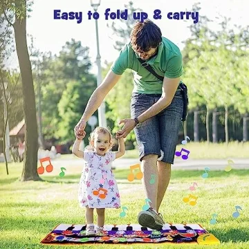 RenFox Musical Play Mat with 25 Sounds for Toddlers