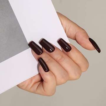 MAYCHAO 15ML Gel Nail Polish 1Pc Deep Cherry Red Nail Polish Soak Off UV LED Blood Red Nail Gel Polish Nail Art Starter Manicure Salon DIY at Home, 0.5 OZ