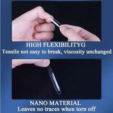 Adhesive Stick dots Two-Sided Sided Mounting Putty Stick Tack for Wall Hanging Crafts Balloons Festival Party Decorations,Clean Removable(0.31"*0.51"-500)