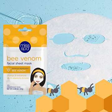 MISS SPA Bee Venom Face Masks for Anti-Aging Beauty