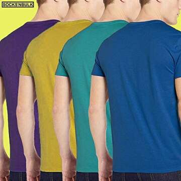 BILLIONHATS 12 Pack Plus Size Men's Cotton T-Shirts Bulk Big & Tall, Premium Fitted, Lightweight Classic Short Sleeve Tees, Size Small