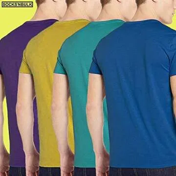 BILLIONHATS 12 Pack Plus Size Men's Cotton T-Shirts Bulk Big & Tall, Premium Fitted, Lightweight Classic Short Sleeve Tees, Size Small