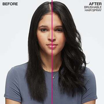 Redken Brushable Hairspray 12 | Flexible Medium Hold with Natural Finish | Protects Against Frizz & ...