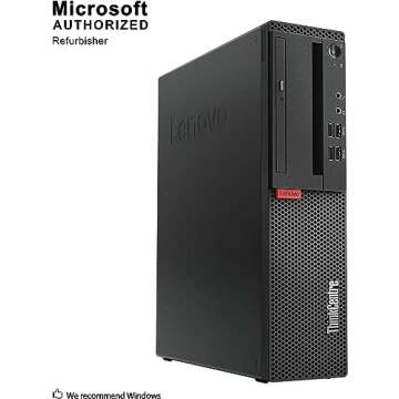 Lenovo ThinkCentre M710S SFF PC Desktop - Intel i3 6100, 16GB RAM, 500GB SSD, WiFi USB & Windows 11 ...