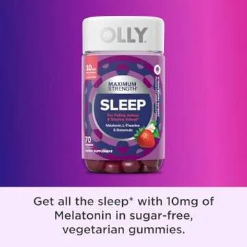 OLLY Max Strength Sleep Gummy: Melatonin & L-Theanine