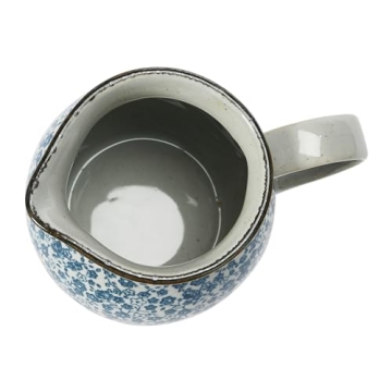 Hand-Painted Floral Print Pitcher - Creative Co-Op 16 oz