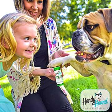 Handy Hound Dog Paw Balm - Paw Butter – Ultimate Dog Paw Protector & Dry Skin Treatment - Nourishing Paw, Nose & Dry Skin Soother - Lick-Safe Paw Balm Dogs Trust - Made in The USA - 2 oz