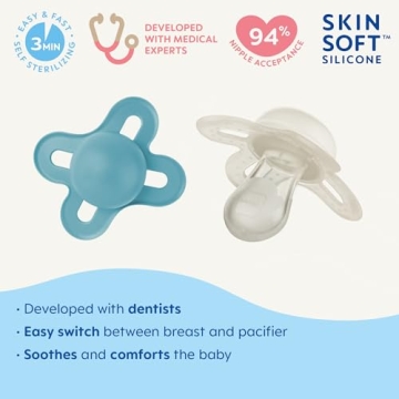 MAM Original Start Matte Pacifiers for Newborns, 0-3m