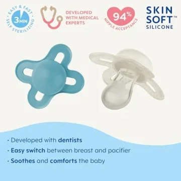 MAM Original Start Matte Pacifiers for Newborns, 0-3m