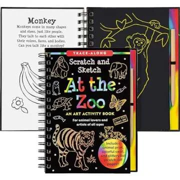 At the Zoo Scratch & Sketch (An Art Activity Book for Animal Lovers and Artists of All Ages) (Trace-...
