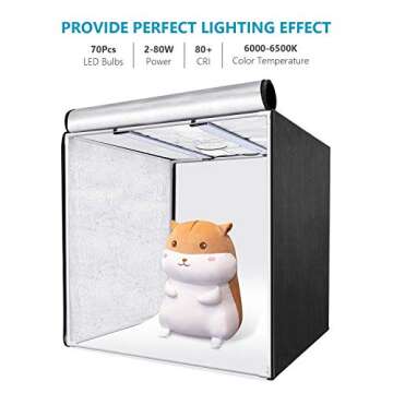 Neewer Light Box: Adjustable Brightness Studio Lighting