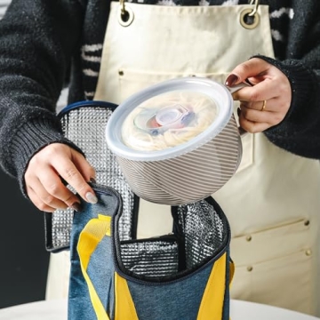 Adewnest Jumbo Soup Mug: 38 OZ Ceramic Bowl with Lid