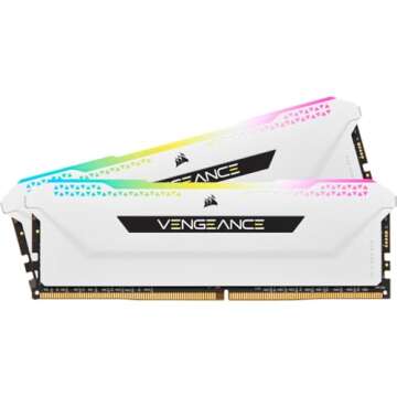 CORSAIR VENGEANCE RGB PRO SL DDR4 RAM 32GB (2x16GB) 3600MHz CL18-22-22-42 1.35V Intel AMD Desktop Co...