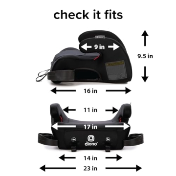 Diono Solana 2 XL Booster Seat for Kids 8-12 Years