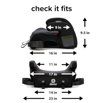 Diono Solana 2 XL Booster Seat for Kids 8-12 Years