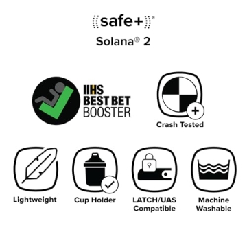 Diono Solana 2 XL Booster Seat for Kids 8-12 Years