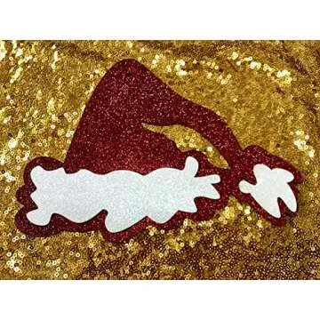 LeeSky Glitter Ho Ho Hos Banner for Christmas Parties