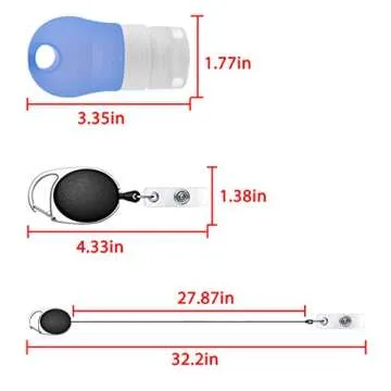 Linkidea Portable Silicone Travel Bottles Set, Empty Hand Soap Bottles Refillable Container for Toiletries, Shampoo, Liquid, Cosmetic Bottles (1.3 oz, Pack of 3)