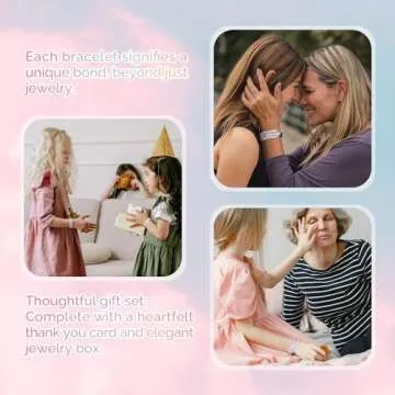 Ava Riley Friendship Bracelets, Birthday Gift Bracelet Stackable J Initial Charms, 26 Letters 9PCS Songs Album Jewelry Stuff