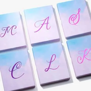 Ava Riley Friendship Bracelets, Birthday Gift Bracelet Stackable J Initial Charms, 26 Letters 9PCS Songs Album Jewelry Stuff