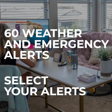 Midland WR120B Weather Alert Radio with Alarm & Alerts