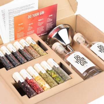 DIY Gin-Making Kit | Infuse Spirits with 12 Spices | Perfect Gift