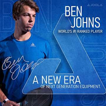 JOOLA Ben Johns Pickleball Set - Made with Reinforced Fiberglass and Honeycomb Polypropylene - Includes 2 Paddles, 4 Balls, and JOOLA Pickleball Bag