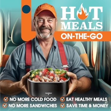 Electric Heated Lunch Box for Work & Travel