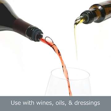 Soireehome Pourist Gourmet Glass & Cork Spouts - 2-pack