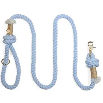 PUPPYSENTIALS Premium Dog Rope Leash, 5ft Soft & Durable Braided Cotton Rope Leash for Medium Dogs/L...