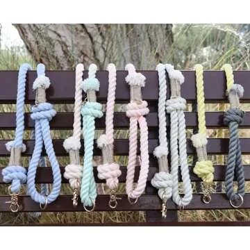 PUPPYSENTIALS 5ft Soft Cotton Dog Leash - Unique Gift