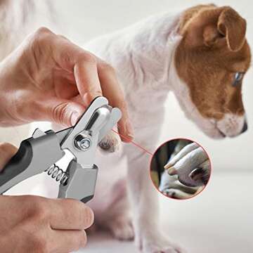 Tpotato Dog Nail Clippers,Dog Nail Trimmers for Large Breed Dog with Quick Sensor,Safari Professional Cat Nail Clipper with Safety Guard and Nail File.