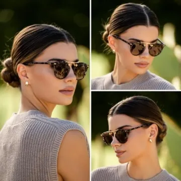 WearMe Pro Polarized Round Retro Women's Sunglasses - Fashionable & Functional