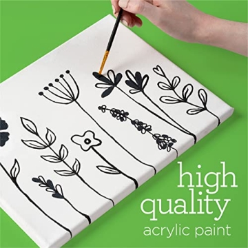 Apple Barrel Acrylic Paint Set, Black and White 16 Fl Oz