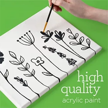 Apple Barrel Acrylic Paint Set, Black and White 16 Fl Oz