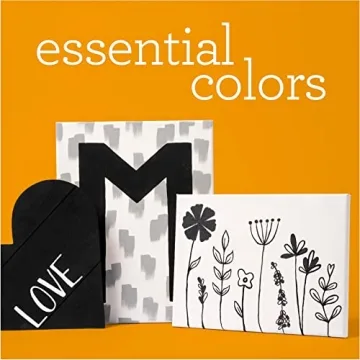 Apple Barrel Acrylic Paint Set, Black and White 16 Fl Oz