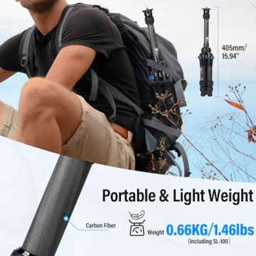 SIRUI Carbon Fiber Mini Tripod - Compact & Sturdy