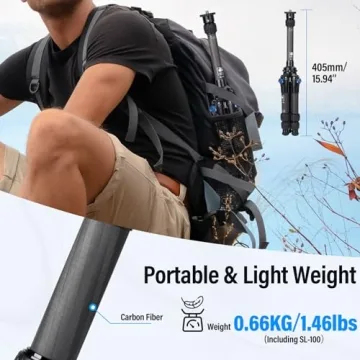 SIRUI Carbon Fiber Mini Tripod - Compact & Sturdy