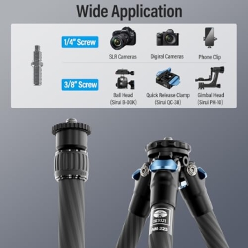 SIRUI Carbon Fiber Mini Tripod - Compact & Sturdy