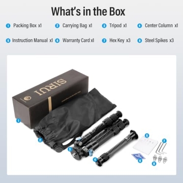 SIRUI Carbon Fiber Mini Tripod - Compact & Sturdy