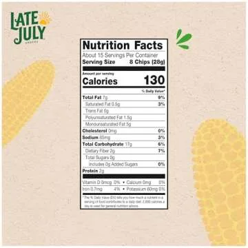 Late July Snacks Thin And Crispy Organic Tortilla Chips Sea Salt, 14.75 Oz