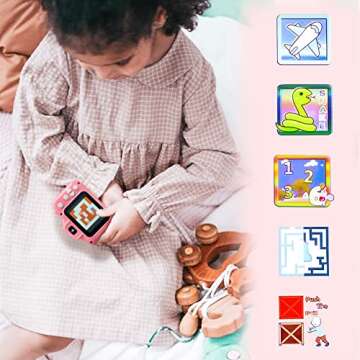 Gqez Upgrade Kids Selfie Camera,Kids Camera for 3-9 Years Old Girls,Children’s Digital Dual Camera Portable Toys for 3 4 5 6 7 8 9 Year Old Girls and Boys Christmas Birthday Gifts with 32GB SD Card…