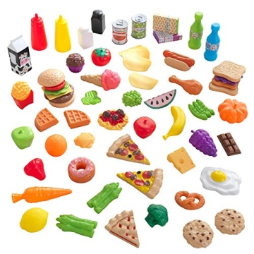 KidKraft 65-Piece Play Food Set for Imaginative Kids