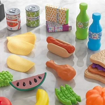 KidKraft 65-Piece Play Food Set for Imaginative Kids