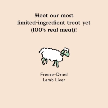 Bocce's Freeze Dried Lamb Liver Treats for Pets - All-Natural