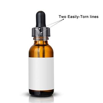 Shrink Bands,45x23mm 200 Pieces Clear Perforated Shrink Bands for Bottles, Jars, Lip Gloss Tubes Fits Cap Diameter 3/4 to 1 Inch, 2 Mil