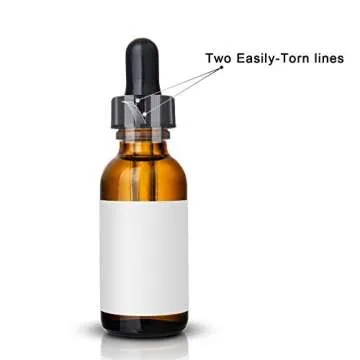 Shrink Bands,45x23mm 200 Pieces Clear Perforated Shrink Bands for Bottles, Jars, Lip Gloss Tubes Fits Cap Diameter 3/4 to 1 Inch, 2 Mil