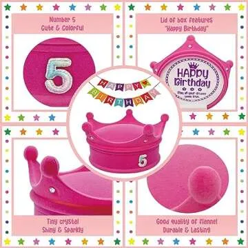 ZomefinKiu 5th Birthday Bracelet with Keepsake Box